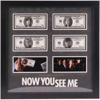 NOW YOU SEE ME (2013) - Lot #1221 : 1221A. Framed Set of Four Horsemen Banknotes