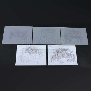 FULL METAL JACKET (1987) - Lot 187 - Set of Hand-Drawn Pencil & Printed Set Designs