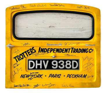 ONLY FOOLS & HORSES - DAVID JASON + CAST SIGNED VAN DOOR | Auctioneum Ltd