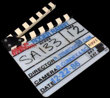 Lot 383 - Who Framed Roger Rabbit - Production Used Clapper Board