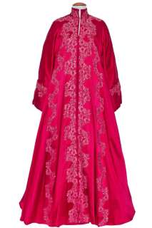 Lot 64 - Madonna‘s pink satin evening coat worn in the role of Eva Peron, for the film ‘Evita‘, 1996,