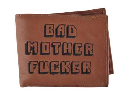 PULP FICTION: SAMUEL L. JACKSON "JULES WINNFIELD" "BAD MOTHER FUCKER" LEATHER WALLET (WITH DVD) | Julien’s