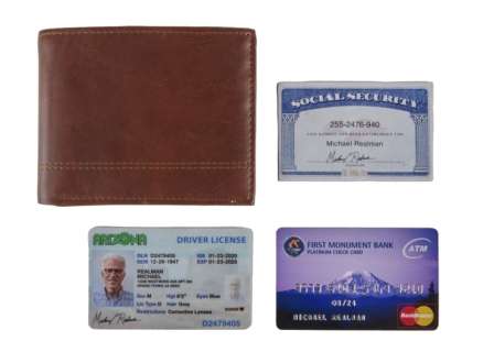 Lot 1484 - THE GOOD PLACE: TED DANSON "MICHAEL" BILLFOLD PROPS