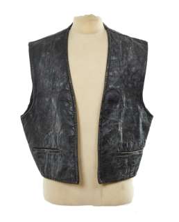 Lot 98 - BURT LANCASTER: "VERA CRUZ" LEATHER WESTERN VEST (WITH DVD)