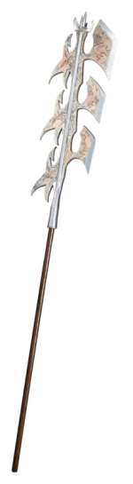 Lot 1074 - CHRONICLES OF RIDDICK: NECRO WAR AXE PROP (WITH DVD)