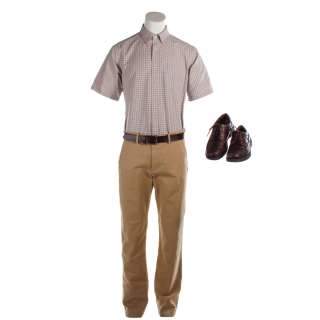 Jerry and Marge Go Large Jerry Selbee Bryan Cranston Screen Worn Shirt Pants Belt & Shoes Sc 46-47 | VIP Fan Auctions