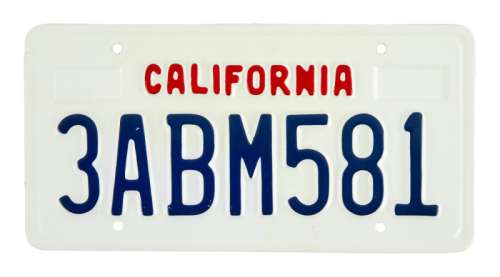 Lot 748 - PULP FICTION: HARVEY KIETEL "THE WOLF" LICENSE PLATE (WITH DVD)