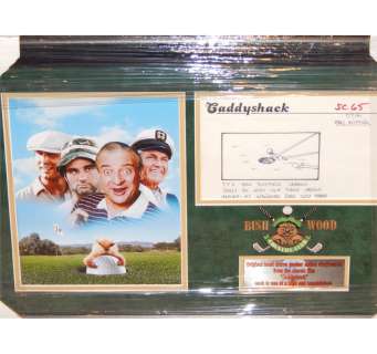 Caddyshack framed original one of a kind storyboard showing the famous ZEN putting scene that Chevy | Piece of the Past
