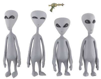 A Set of "Alien Xmas" Klept Puppets. | Van Eaton Galleries