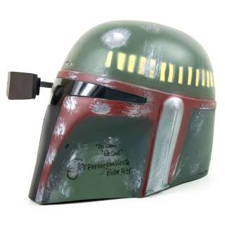Don Post Star Wars Boba Fett Helmet Signed by Jeremy Bullock | Blacksparrow
