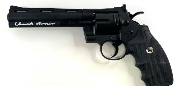 CHUCK NORRIS Signed Autograph BB Colt Revolver Gun JSA 104 Walker Texas Ranger | Activity Auctions