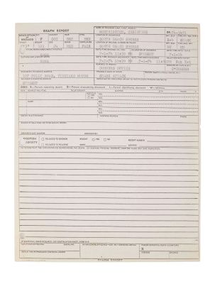 Jaws | Lot 41 - Production-Used "Shark Attack - Death Report" Prop | Julien’s
