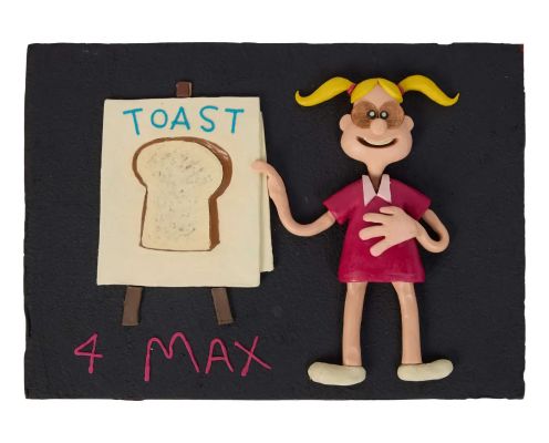 Paul Reubens | Lot 107 - “Penny” - Original Claymation “Toast 4 Max” Tableau | Julien’s