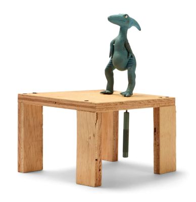 Paul Reubens | Lot 65 - “Pee-wee’s Playhouse” Stop-Motion Dinosaur Puppet with Stand | Julien’s