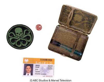 Marvel’s Agents of S.H.I.E.L.D. (2013-2020) | Set of HYDRA Soldier Accessories with Grant Ward’s S.H.I.E.L.D. ID | Propstore