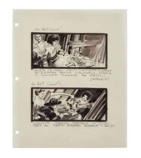 Irwin Allen | "The Towering Inferno" Original Storyboard Illustrations | Julien’s