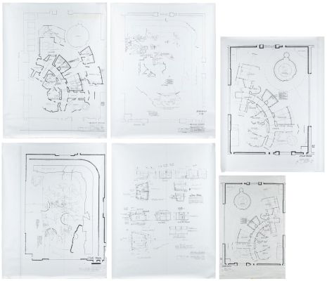 Lot 186 - Star Trek: Set of Six Interior Blueprint Photocopies from the Star Trek Universe [Hollywood:] Desilu | Potter & Potter