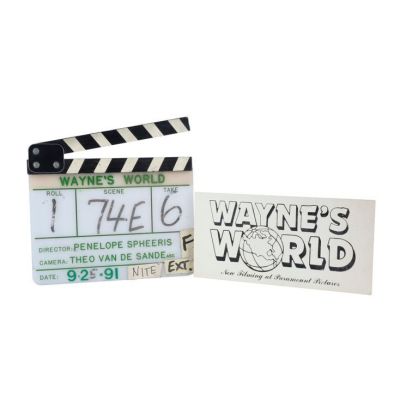 WAYNE‘S WORLD (1992) - Lot #417 : Clapperboard and Parking Pass