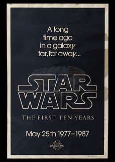 Star Wars: Episode IV - A New Hope - 10th Anniversary Gold Mylar One Sheet | ScreenUsed