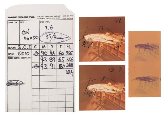 A Set of "Star Wars" Millennium Falcon Negatives & Transparency. | Van Eaton Galleries