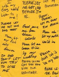 Lot 436 - Bruce Almighty | Post-It Note Prayers Props