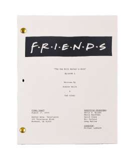 Lot 95 - Friends | "The One with Rachel‘s Book" Script Studio Made Reproduction (B)