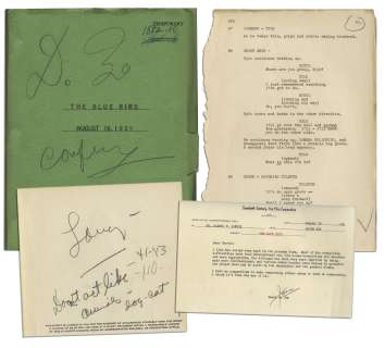 Darryl F. Zanuck Signed Script For "The Blue Bird" -- With an Internal Memo From 20th Century Fox About the Screenplay Regarding Its Adherence to Production Code | Nate Sanders