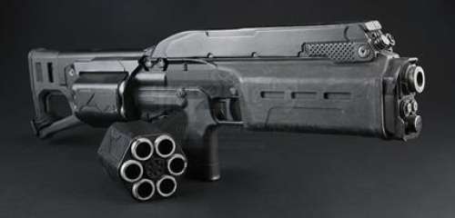 Ghost in the Shell | Batou’s (Pilou Asbæk) SIX12 Revolving Shotgun and Cylinder | Propstore