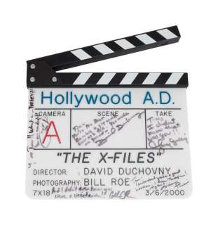 Lot 55 - The X-Files | Cast-Signed "Hollywood A.D." Clapperboard