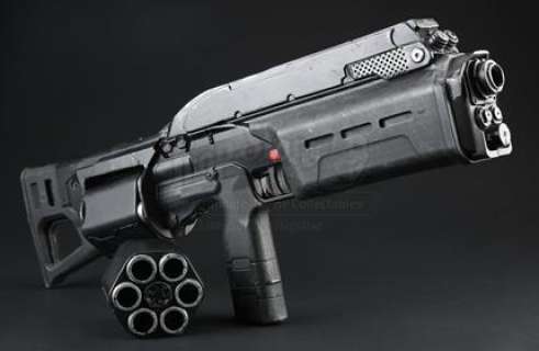Ghost in the Shell | Batou’s (Pilou Asbæk) SIX12 Revolving Shotgun and Cylinder | Propstore