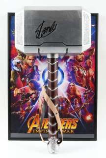 Avengers: Infinity War (2018) replica Thor’s hammer signed by Stan Lee, mounted on framed mini… | Ewbank’s
