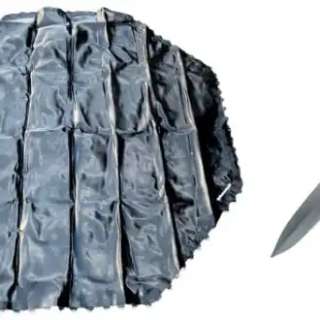 Thanksgiving Pilgrim Newlon’s Patrick Dempsey Stunt Dagger & Trampoline Mat | VIP Fan Auctions