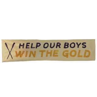 Lot 152 - The Boys in the Boat Washington Rowing Team‘s Banner
