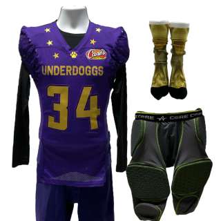 The Underdoggs Tony Adan James Carrillo Screen Worn Short Sleeve Shirt, Long Sleeve Shirt, Elastic Waist Pants, Padded Pants & Socks Ch 6 Sc 64-118 | VIP Fan Auctions