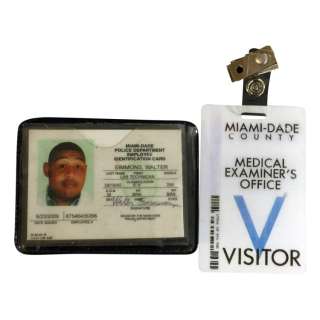 CSI: Miami (2002-2012) - "Walter Simons" Police ID Badge and Medical Examiners Badge | Hanlin Auction Service