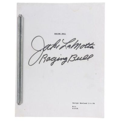 RAGING BULL (1980) - Lot #2140 : Jake La Motta-Autographed Script