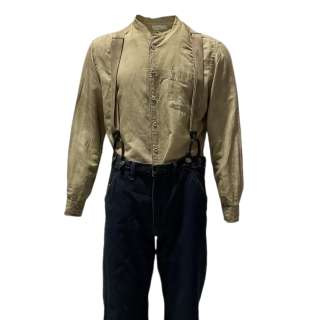 Beau is Afraid Beau Wassermann Joaquin Phoenix Screen Worn Button-Up Shirt, Jeans & Suspenders Ch 8 Sc 86a Stg Stage 2 | VIP Fan Auctions