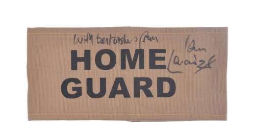 DAD’S ARMY (BBC SITCOM) - IAN LAVENDER SIGNED ARMBAND | Auctioneum Ltd