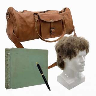 The Iron Claw Kevin Von Erich Zac Efron Screen Used Duffle Bag, Pay Out Binder W/ Pen & Wig | VIP Fan Auctions