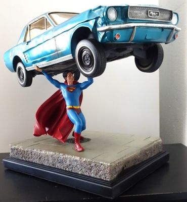 Superman & Car Display Figure Superman Returns Warner Bros Statue LE | eBay US
