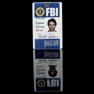 HANNIBAL - Lot 3 - Will Graham‘s (Hugh Dancy) FBI Lapel ID and Security Card