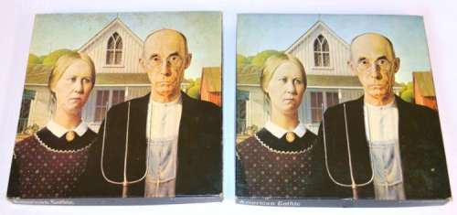 Lot 8 - Will and Terri Shuester (played by Matthew Morrison and Jessalyn Gilsig) American Gothic puzzle.