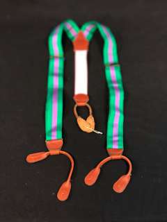 Lot 199 - Spin City (1996–2002) - Alan Ruck Green/Purple Suspenders (Stuart Bondek)