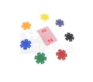 Lot 237 - Molly‘s Game - Cobra Lounge Poker Chips and Playing Card Prop