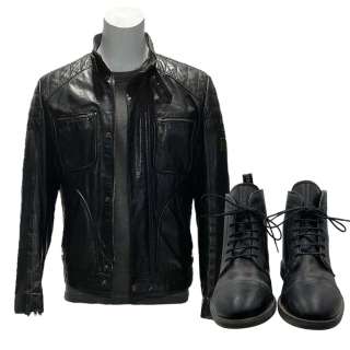 Opus Bill Lotto (Mark Sivertsen) Screen Worn Moto Jacket, T-Shirt & Boots Ch 1 Sc 11-25 | VIP Fan Auctions