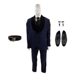 G20 Derek Sutton (Anthony Anderson) Screen Worn Tie, Shoes, 3 Piece Suit Set, Shirt. Vest, Cufflinks Set & Belt Ch 5 Sc 35-138 | VIP Fan Auctions
