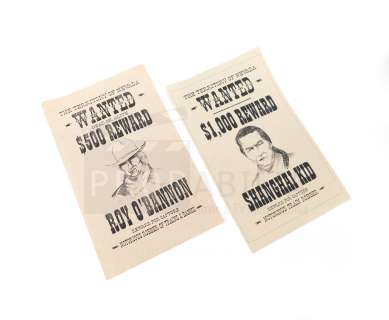 Shanghai Noon - Wanted Posters Props (0018) | Propabilia