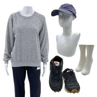 Materialists Lucy (Dakota Johnson) Screen Worn Sweatshirt, Pants, Hat, Socks & Sneakers Ch 17,17a Sc 59-71 | VIP Fan Auctions