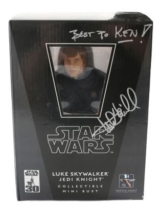 Mark Hamill as Luke Skywalker in Star Wars: Return of the Jedi Signed Gentle Giant Collectible Mini Bust Statue | SWAU