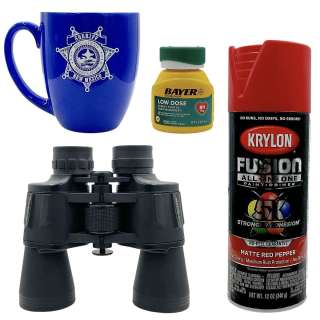 Eddington Joe (Joaquin Phoenix) Screen Used Aspirin Bottle, Binoculars, Coffee Mug & Spray Paint | VIP Fan Auctions